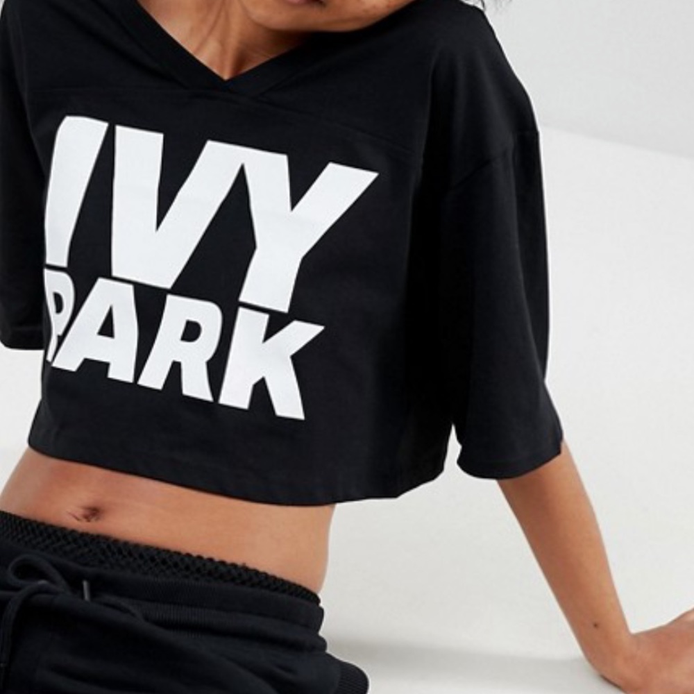 Ivy Park Crop Top - Small - Black